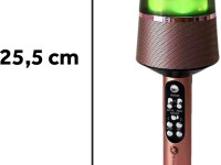 n-gear Портативный беспроводной bluetooth-микрофон для караоке "star mic" starmic100pink розовое золото