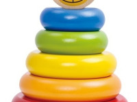 tooky toy tkf004 Деревянная пирамидка "Мишка"*****