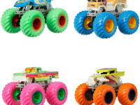 hot wheels hcb50 mașina "monster-truck" strălucește în întuneric (in sort.)
