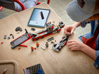 lego city 60493 constructor "camion f1 cu mașină de curse audi f1" (508 el.)