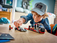 lego city 60493 constructor "camion f1 cu mașină de curse audi f1" (508 el.)