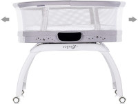 chipolino kossg02501gr Детская колыбель 2-в-1 со светодиодным дисплеем "sogno" grey