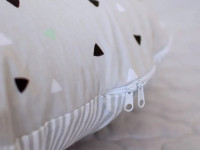 veres 301.15.06 pernă pentru gravide &icirc;n formă de u (140х75 cm.) gri\triunghiuri