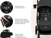 kinderkraft Коляска 2-в-1 yoxi серый
