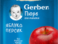 gerber Пюре "Яблоко-персик" (6 м+) 150 гр.