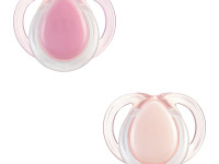tommee tippee tt0486 suzeta simetrica "night time" roz (0-6 luni) 2 buc. 