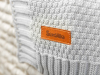 sensillo-43494 pătură din bambus cu glugă (90 x 85 cm) gri