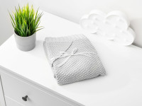 sensillo-43494 pătură din bambus cu glugă (90 x 85 cm) gri