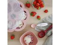 beaba 5694 Контейнер герметичный силиконовый (6x90 мл) old pink 