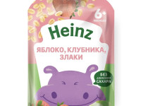 heinz piure mere-căpșun-cereale (5 luni+) 90gr.