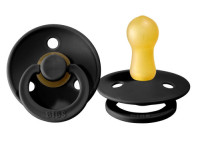 bibs suzeta rotunda din latex color l black (18-36 luni)