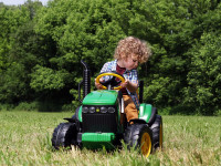 peg perego tractor cu remorca electric jd ground force