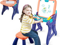 op 200638525 Șevalet pliabil pentru desen 2 în 1 cu scaun