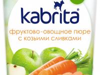kabrita Пюре с козьими сливками "Яблоко-морковь"(6 м+) 100 гр.
