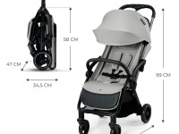 kinderkraft Коляска  apino серый