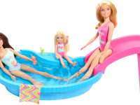 barbie hrj74 set de joс cu papusa "barbie și piscina ei"