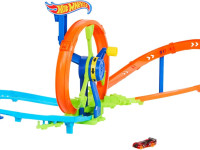 hot wheels jbx65 set de joacă "rapid launch & loop"