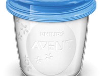  avent scf619/05 containere pentru depozitarea laptelui matern cu capac (180 ml.) 5 buc.