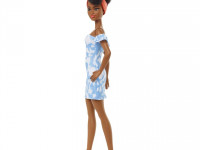 barbie hbv17 papusa "fashionista" intr-o rochie denim