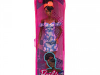 barbie hbv17 papusa "fashionista" intr-o rochie denim