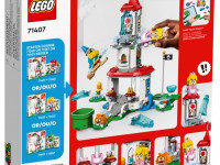 lego super mario 71407 constructor "cat peach suit and frozen tower expansion" (494 el.)