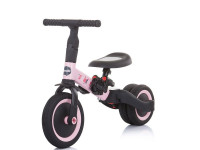 chipolino Трёхколесный велосипед smarty 2-в-1 trksm0204lp розовый