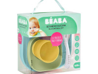 beaba 4256 set de masa din silicon (4 piese) eucalipt/roz