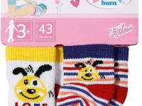 zapf creation 828304 Носочки для куклы baby born - 2 пары (43 см.) в асс.