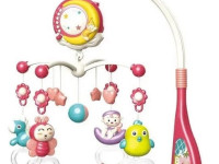 bibiin toys 648a-54 Музыкальная карусель с проектором и пультом розовый
