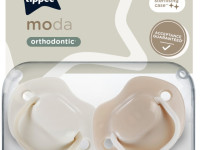 tommee tippee tt0504 Пустышка симметричная силиконовая "moda" (0-6 м) 2 шт.