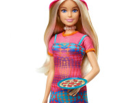 barbie hwh97 păpușă "fashionista" într-o rochie roz