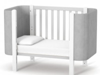 veres 05.3.1.212.17 patuț pentru copii ЛД5 monaco velour (alb/gri)