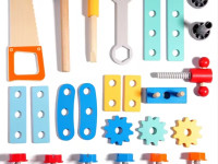 op 201916781 jucarie montessori, set de unelte din lemn
