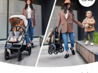 kinderkraft carucior 3in1 newly + mink pro negru