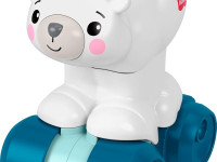 fisher price jdl63 jucăria educativă "ursulețul polar" seria "târăște-te după mine"