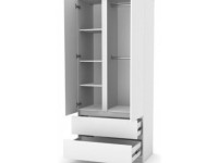 set mobilier pentru copii veres bern oval (pătuț + comodă + dulap)