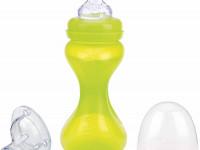 nuby id1241 Тренировочная бутылочка anti-colic широкое горлышко 240 мл. (3м+)