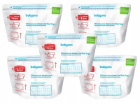 babyono-200 pungi de sterilizare la microunde 1038 (5 buc.) 100 de sterilizări