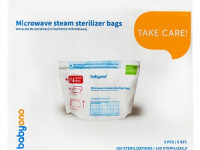 babyono-200 pungi de sterilizare la microunde 1038 (5 buc.) 100 de sterilizări
