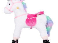 chipolino rhwso02502pink unicorn muzical pe roți (roz)