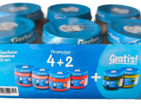 gerber Набор овощных и мясных пюре (4+2 бесплатно) 6 х 80 гр.