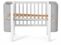 veres 05.3.1.212.17 patuț pentru copii ЛД5 monaco velour (alb/gri)