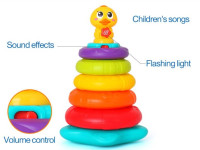 hola toys 2101 Музыкальная пирамидка "Уточка"