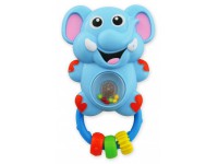 baby mix pl-310547a Погремушка музыкальная Слоник