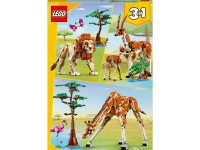 lego creator 31150 constructor 3 in 1 "safari cu animale sălbatice" (780el.)