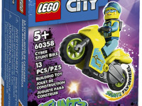 lego city 60358 constructor "bicicleta de trucuri cibernetice" (13 el.)