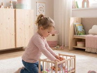 baby mix 59160 Деревянная колыбель для кукол