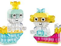 lego classic 11040 constructor "cutie magică cu blocuri transparente" (340 el.)