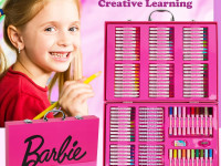 total office bb-1115 set de colorat in trusa "barbie" (137 piese)