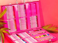 total office bb-1115 set de colorat in trusa "barbie" (137 piese)